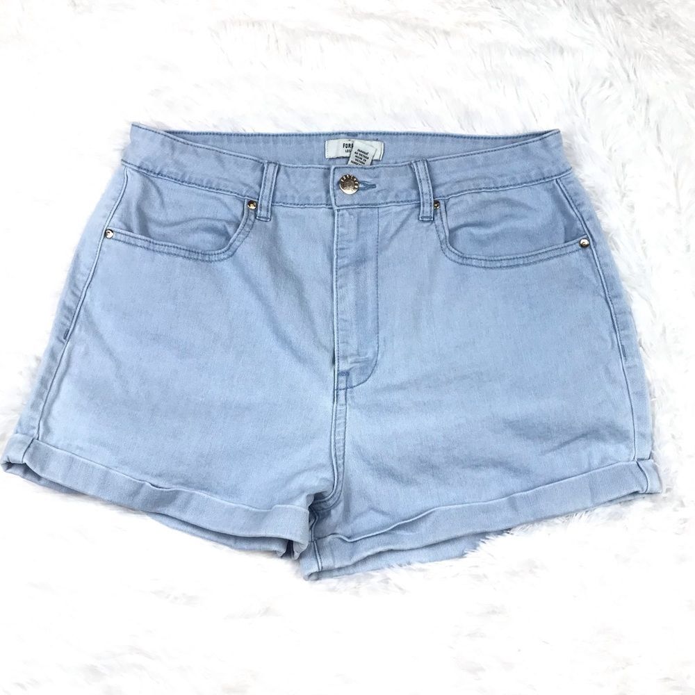 Forever 21 Hi Rise Jean Shorts Sz 31